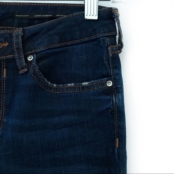 ZARA Mid-Rise Skinny Jeans Ankle - Picture 4 of 11